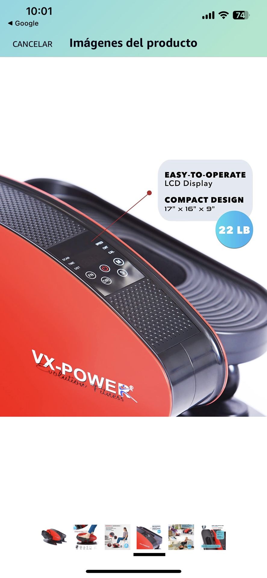 VX-Power - Bicicleta elíptica sentada – Mini máquina elíptica eléctrica  debajo del escritorio, masajeador de pies, ejercitador de pedal compacto  para