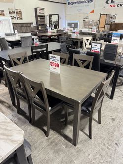 💳 Finance ANY Dining Table Set – Take It Home Today!