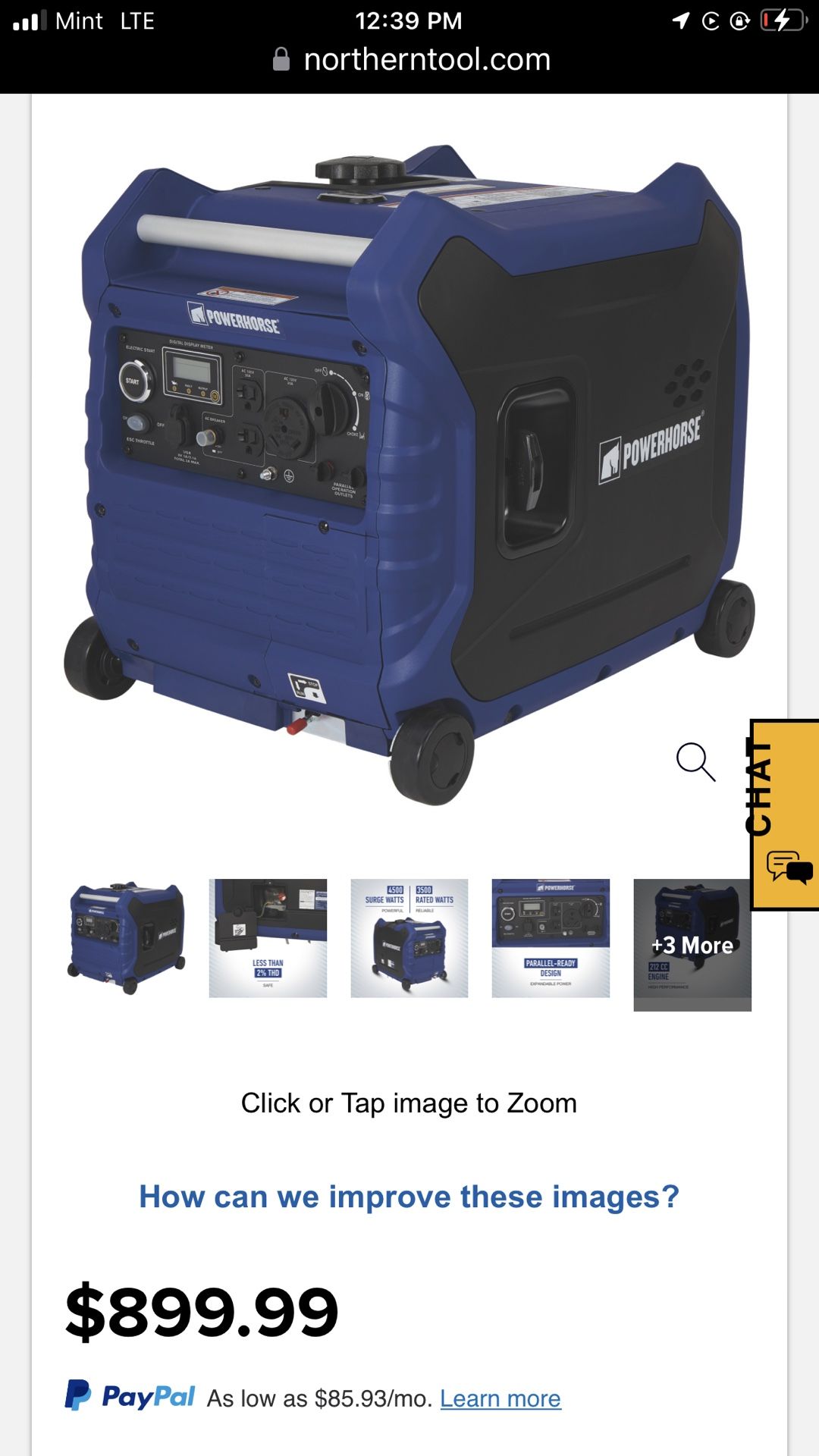 POWER HORSE GENERATOR INVERTER 3500