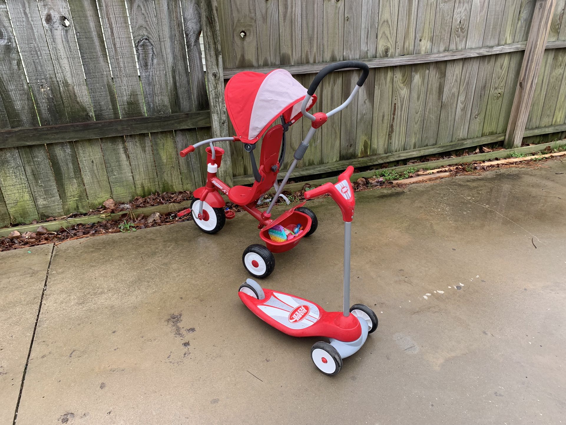 Kids Tricycle and Scooter by Radio Flyer