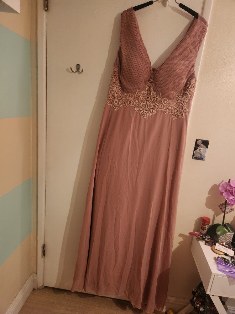 Blush Long Dress 3xl
