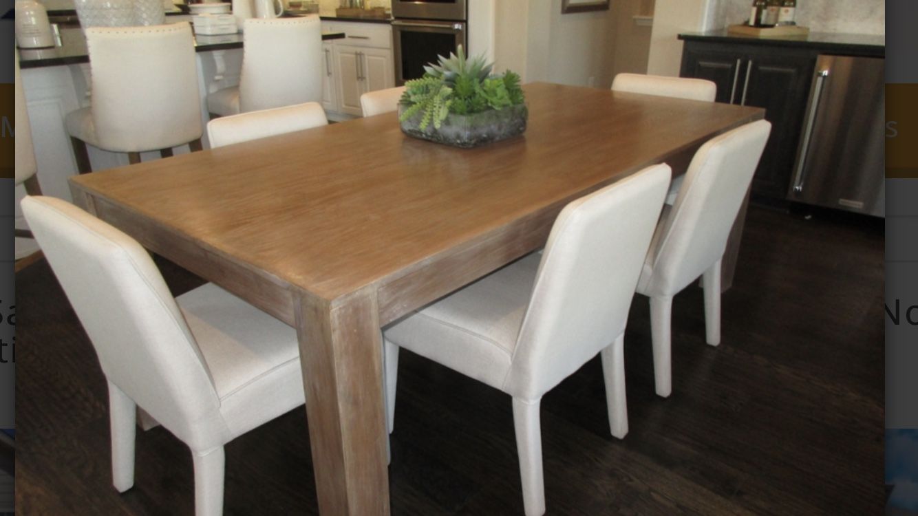 Dining table 6 chairs - $375