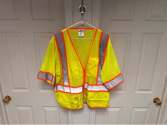 Men’s 2XL High Visibility Mesh Safety Vest