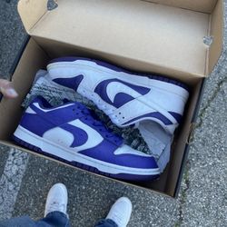 Dunks size 8.5 in men’s used with box $65 pick up only moving next week selling a lot of my shoes