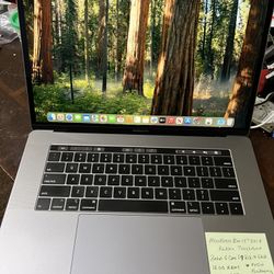 MacBook Pro 2018 15” Touch Bar Retina Intel 6 Core , 16gb Ram, 1TB SSD, Radeon Pro 560X 4GB Graphics. macOS Sequoia. Comes with Charger. Bran