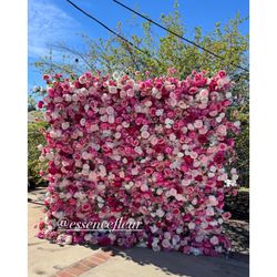 Flower Wall Backdrop, Candy Cart And Treat Ladder 