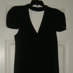 New BCBG MaxArzia Dress Black Choker Dress, Size XS 