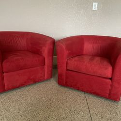 Two Barrel Chairs