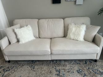 Beige sofa