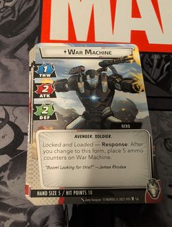 Marvel Champions LCG War Machine Hero Cards ONLY!