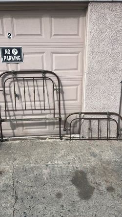 Antique bed frame