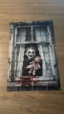 Halloween photo banner for the window