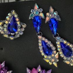 Rhinestone Costume Jewlery Sets 