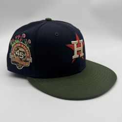 Houston Astros New Era Black Olive Green 59fifty MLB Fitted Cap 7 1/4 57.7CM 