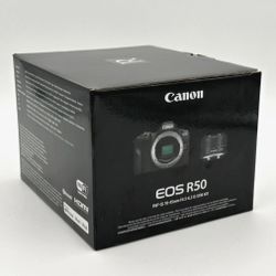 Canon EOS R50 4k video Mirrorless camera with RF S18-45mm F/4.5-6.3 is STM lens 
