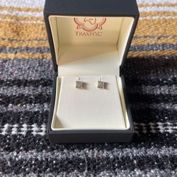 Genuine 1/8ct Diamond Micro Pave Earrings 