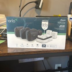 Sealed New Arlo Pro 4 Spotlight Camera Security Bundle Best Buy Exclusive 