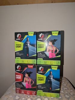 4 LUMEFIT JR-0901 running lights front LED with 500 lumens and rear red safety light.