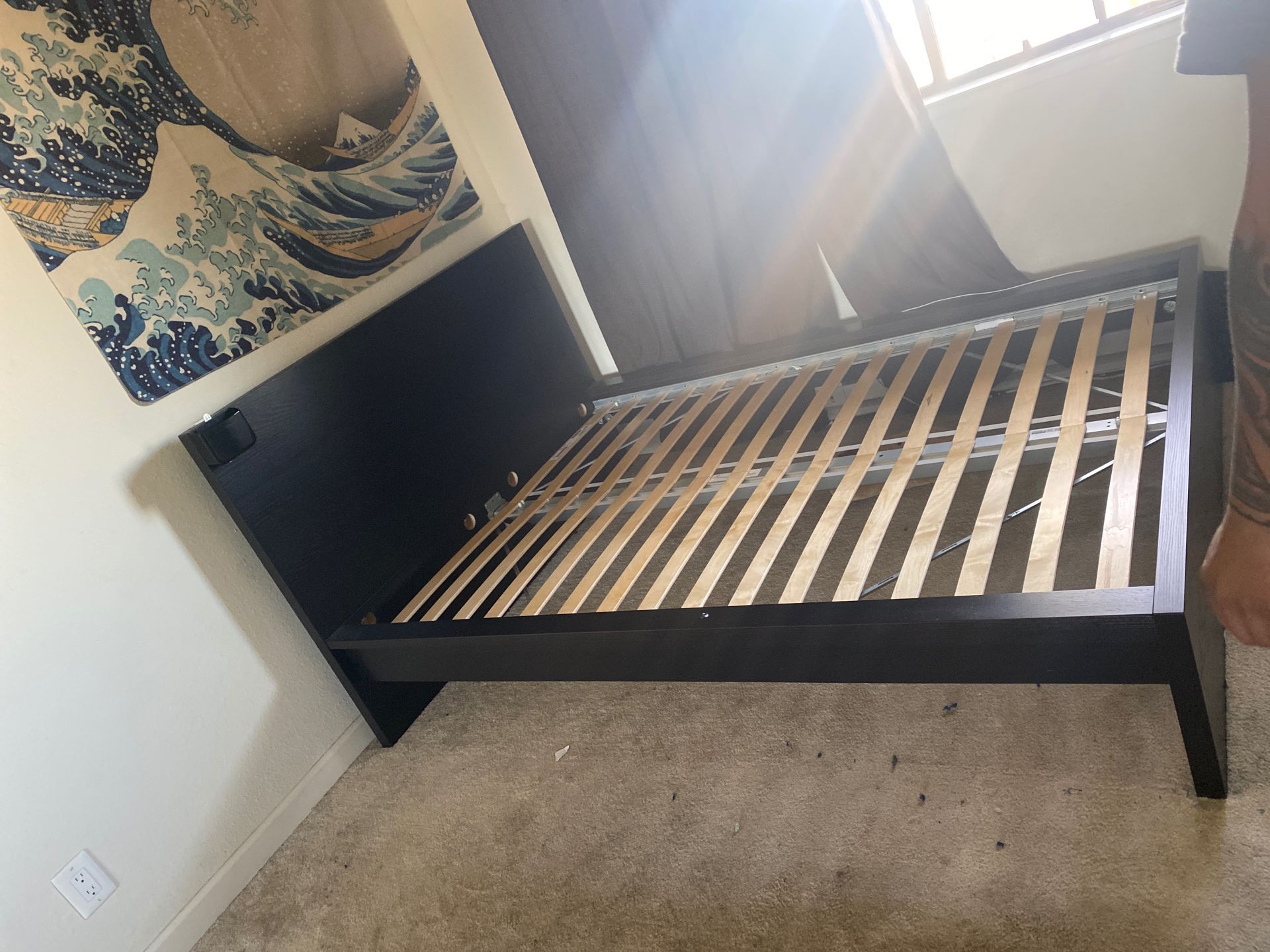 Full Size black bed frame