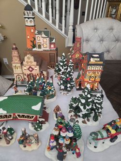 Christmas Village Collection with Buildings and Figurines