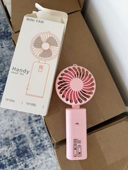 72pcs Foldable Pink Mini Fans