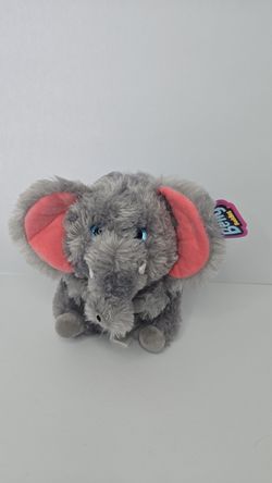 Nanco Belly Buddies Elephant Plush Doll Small  Gray Pink PF-BBZ10 (COD0128)