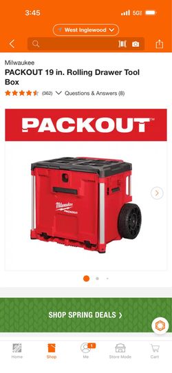 Milwaukee PACKOUT 19 in. Rolling Drawer Tool Box