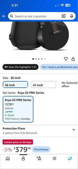 Guitar: X3 pro mini (carbon guitar)
