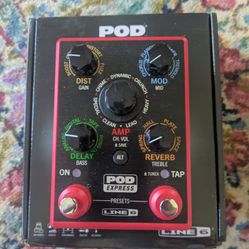 Pod Express Line 6 Multi Effects And Amp Modeling Guitar Pedal