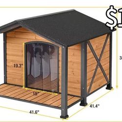 😀 Aivituvin-AIR89-IN Waterproof Insulated Dog House, Liner Inside, Large