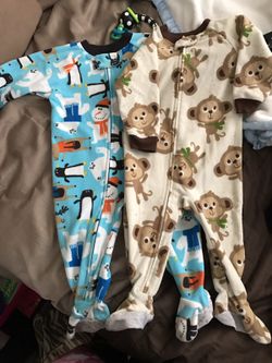 12 month Carter's onesie pajamas