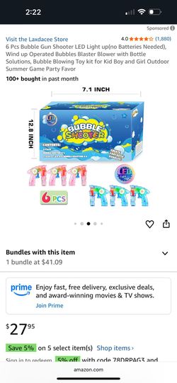 Brand new light up bubble blower