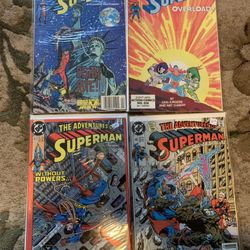 1990 DC Comics Superman Lot Of 4