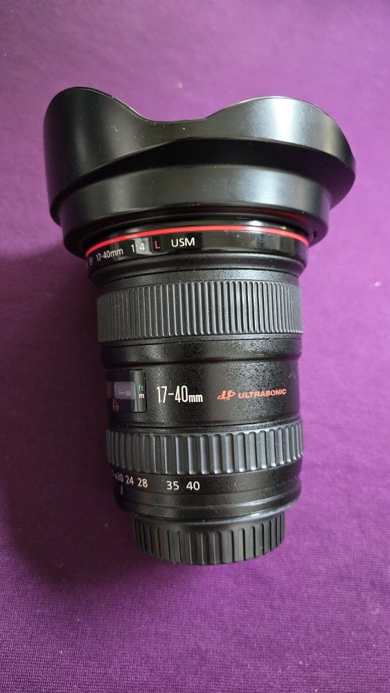 Canon EF 17-40 L Series F: 4
