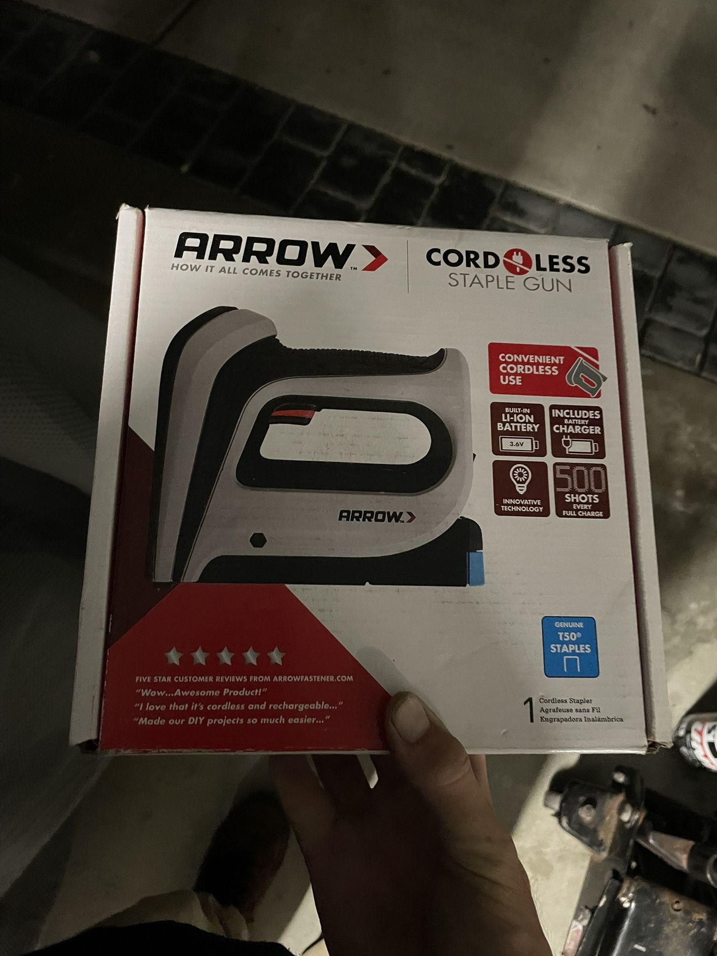 Arrow Cordless Staple Gun Tool