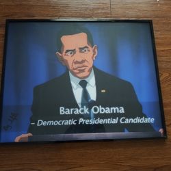 Cartoon Version Of President Obama 