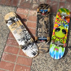 Three Skateboards. Selling Them Together 