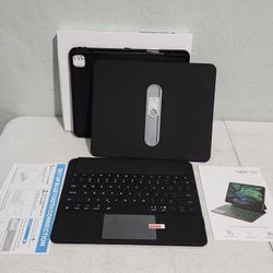 typecase Keyboard Case for iPad Pro 13-inch (M4) 2024, 11 Colors Backlight BLACK