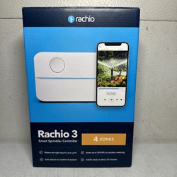 Rachio 3 3rd Generation 4 Zone Smart Sprinkler Controller 4ZULW-C NEW