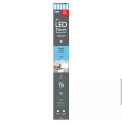 Feit Electric 18-Watt 4 ft. T8 G13 Type A Plug and Play Linear LED Tube Light Bulb, Daylight 5000K (10-Pack)