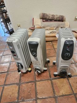 Electric Space Heaters x3