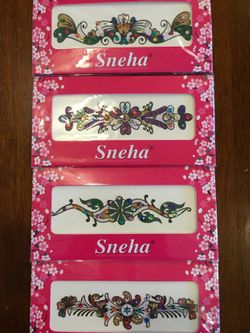 Brand new reusable sticker henna