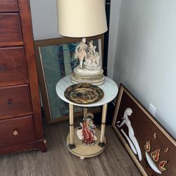 Lámpara Plato Mesa Adorno Todo. $90