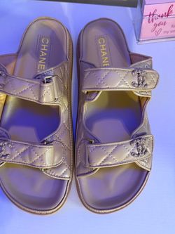 Chanel Quilted Leather Dad Sandals