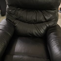 Black Leather Recliner