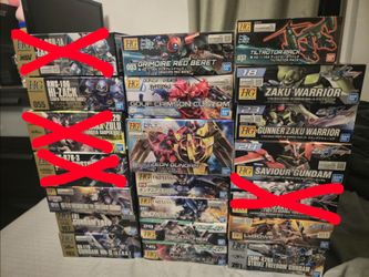 HG Gundam Model Kits (Bulk Or Individual Sale)