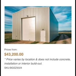 Reduced$ 30x60x22 prefab BUILDING,