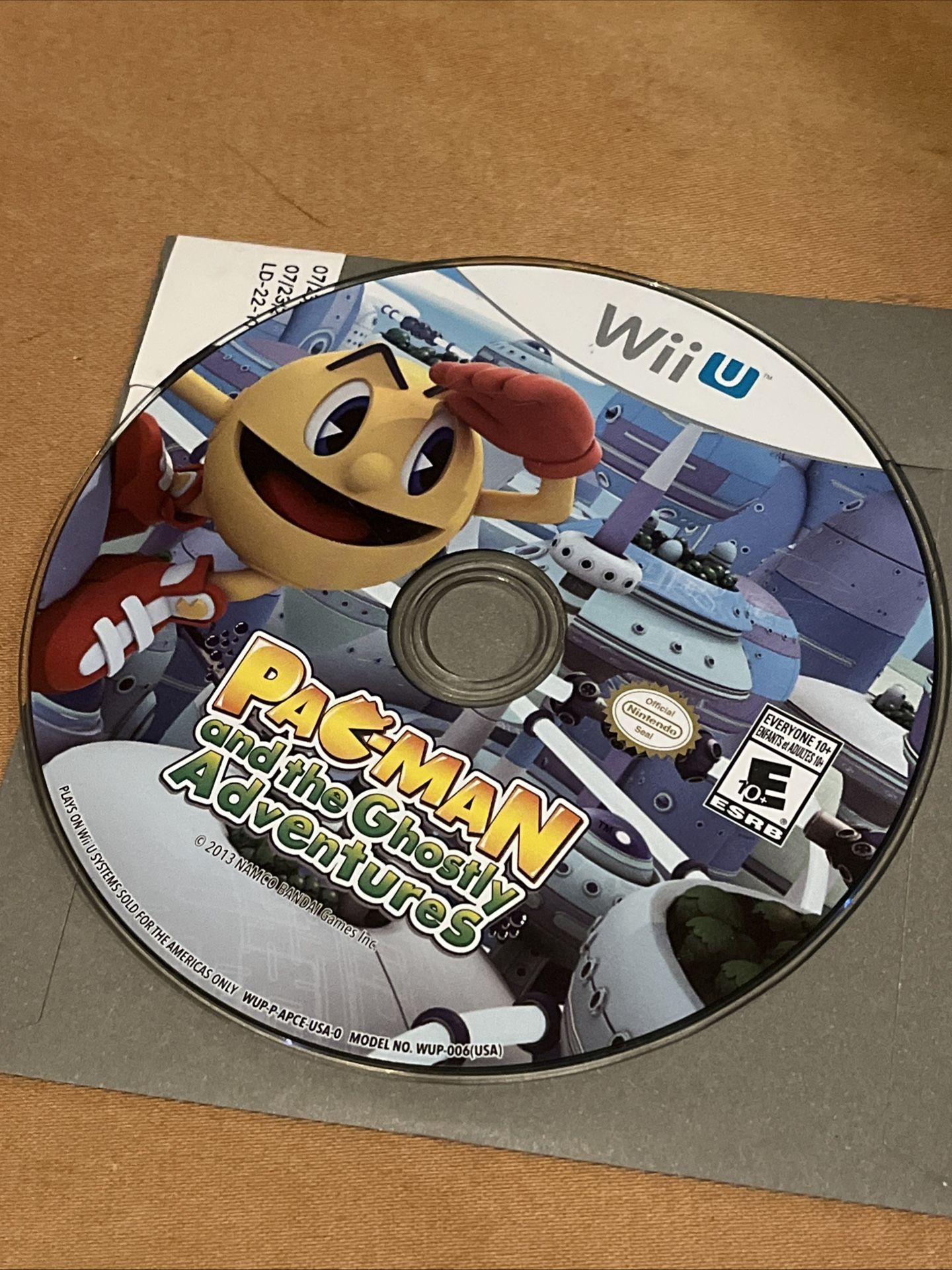 Pac-Man and the Ghostly Adventures (Nintendo Wii U, 2013) Disc Only