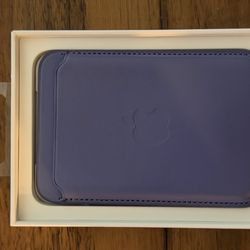 iPhone Leather Wallet (Lavender)