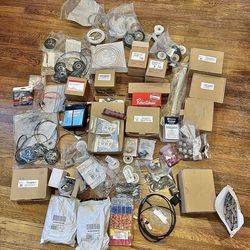 Appliance repair parts lot – inverter board, pumps, heating element, dryer kits